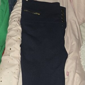 Shinestar Navy Skirt with Gold Details